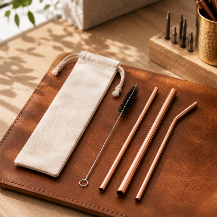 Copper Soul Copper Straw Set