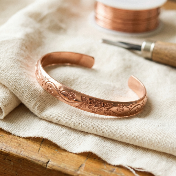 Copper Soul Bloom Copper Bracelet