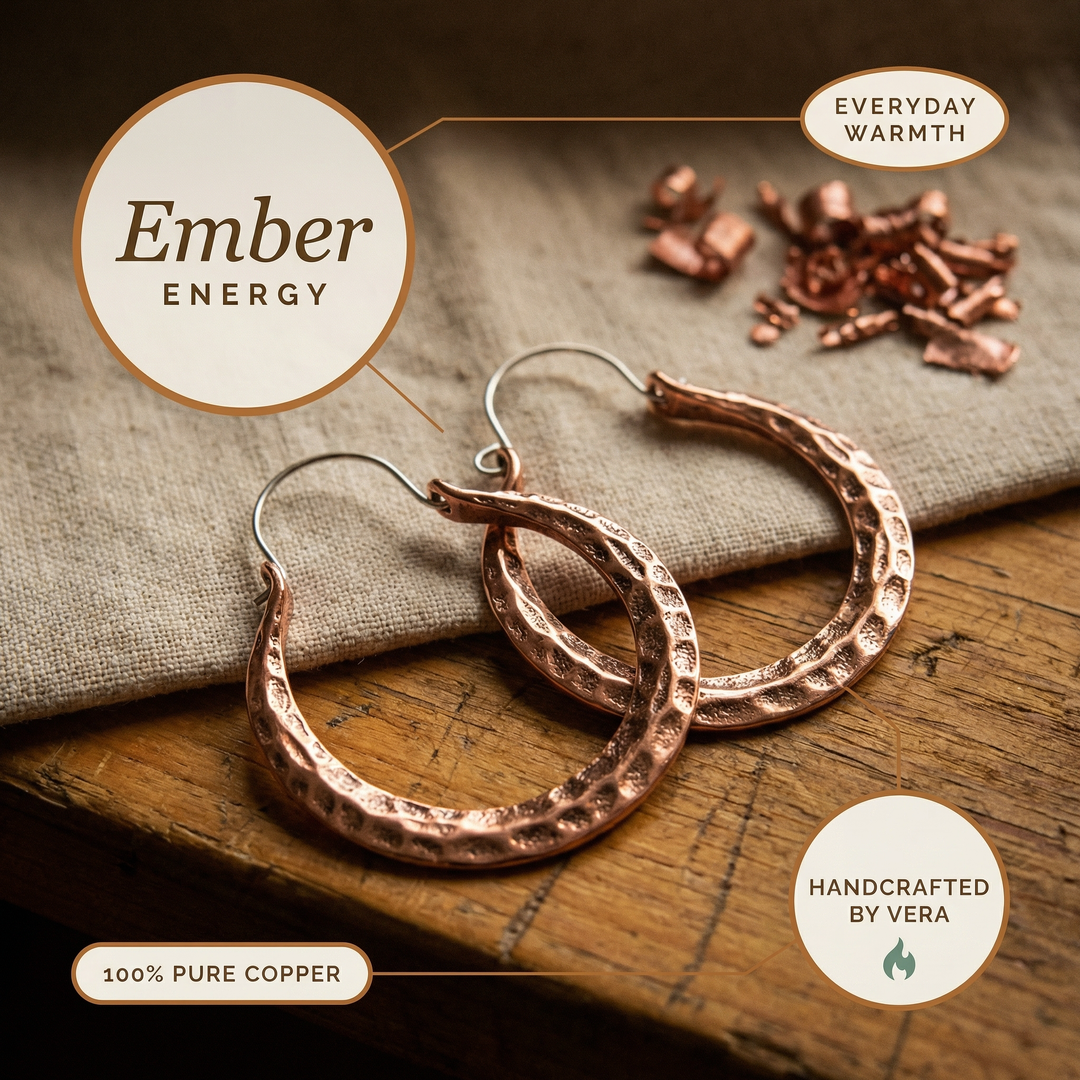 Copper Soul Ember Copper Earrings