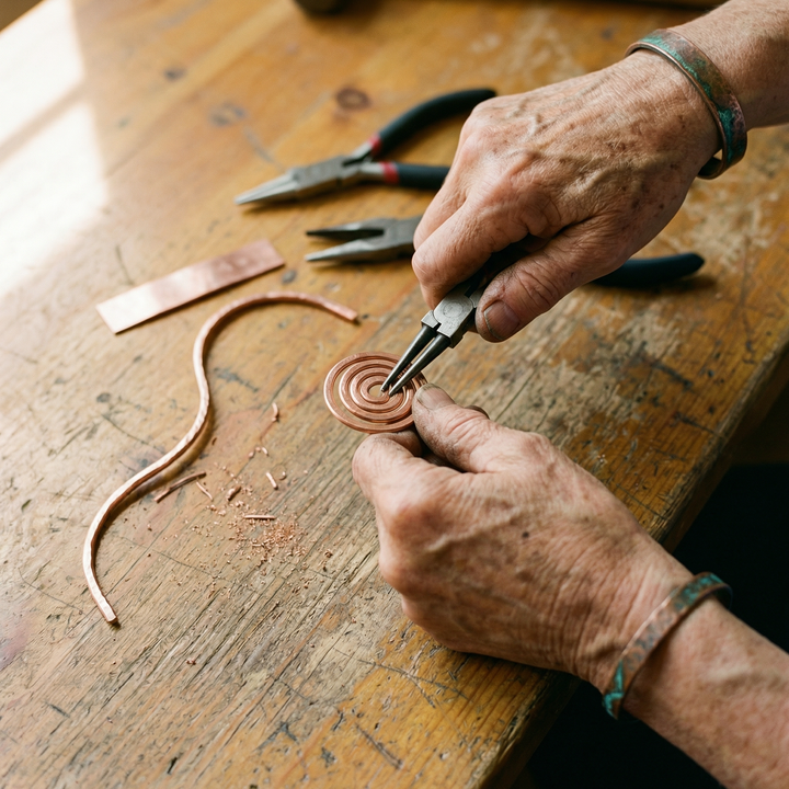 Copper Soul Coil Copper Anklet