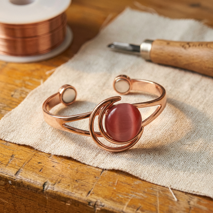 Copper Soul Sphere Pink Copper Bracelet
