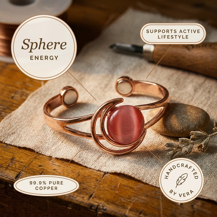 Copper Soul Sphere Pink Copper Bracelet