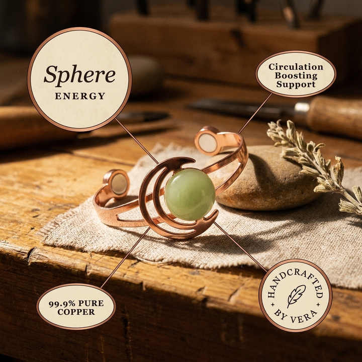 Copper Soul Sphere Green Copper Bracelet