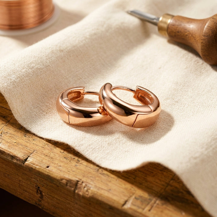 Copper Soul Linnet Copper Hoop Earrings